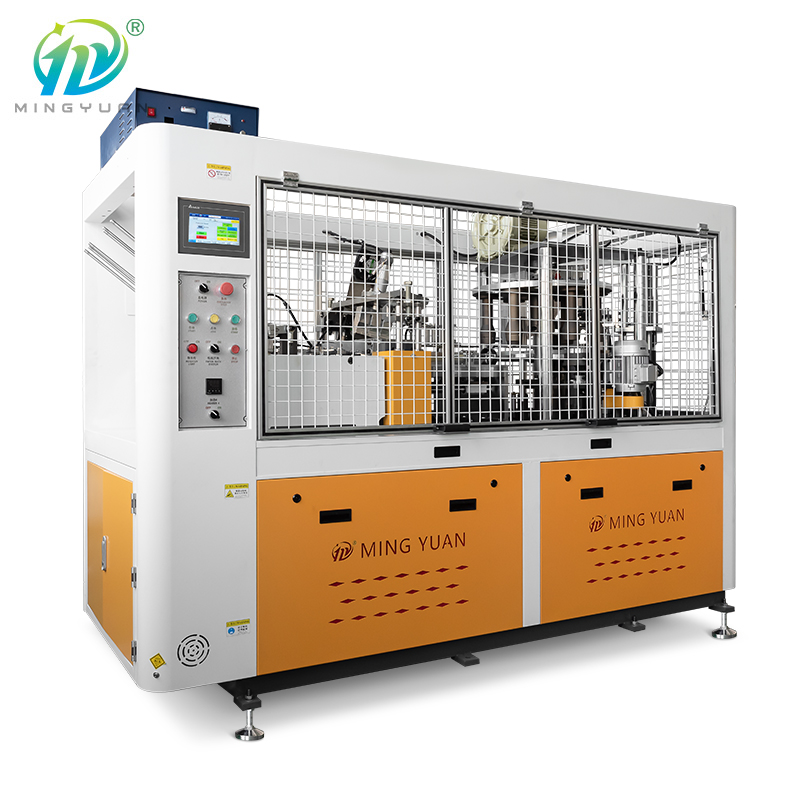 MYC-OC100 intelligent ultrasonic paper cup machine with counting system and MYC-DW100 double wall paper cup machine